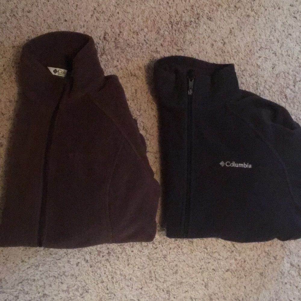 2 Columbia full zip Jackets